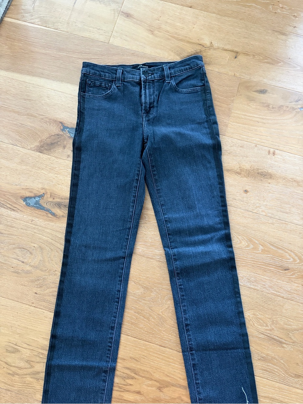 J Brand Women's Tuxedo Stripe Dark Indigo Skinny Jeans